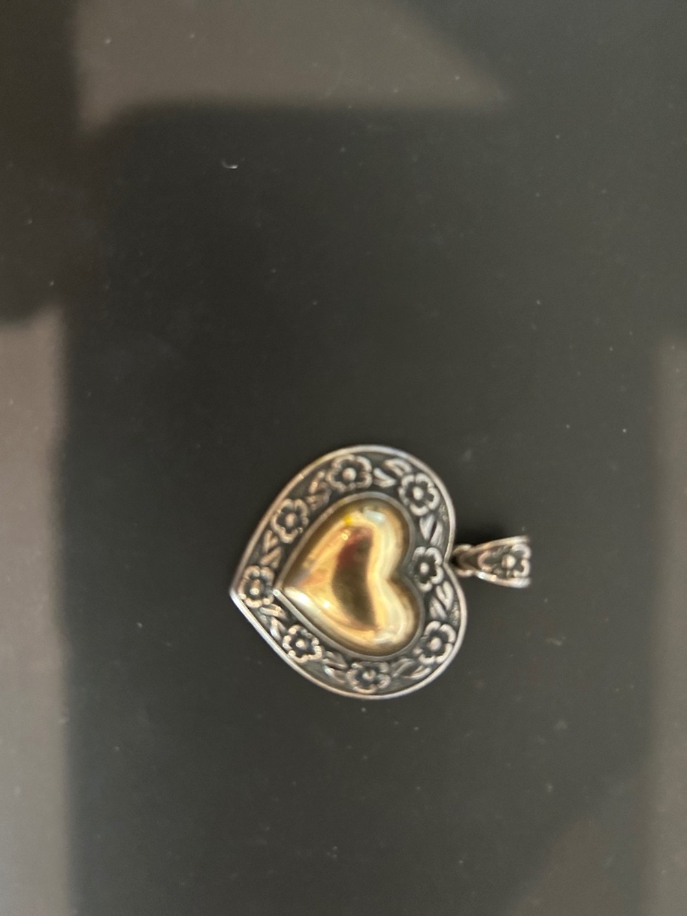 Retired James Avery Heart of Gold Pendent